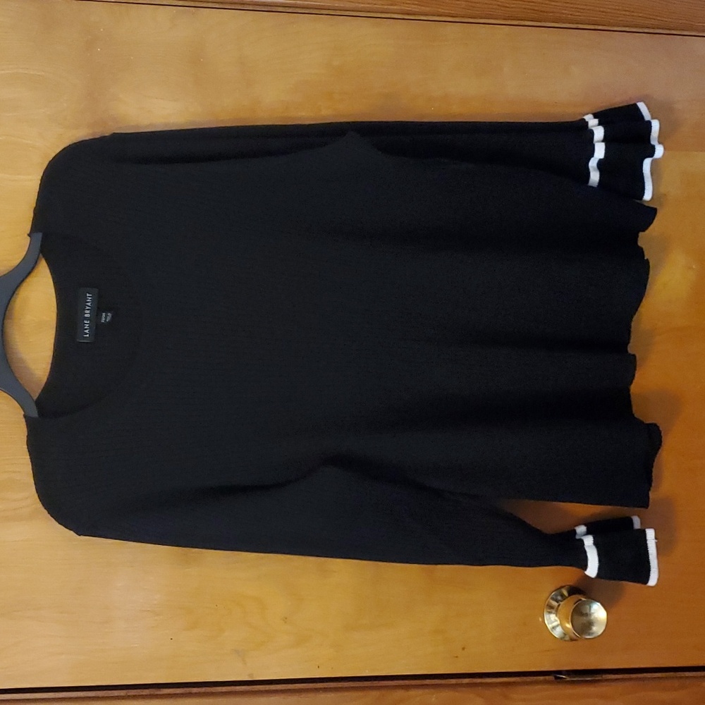 Black Sweater with Bell Sleeves